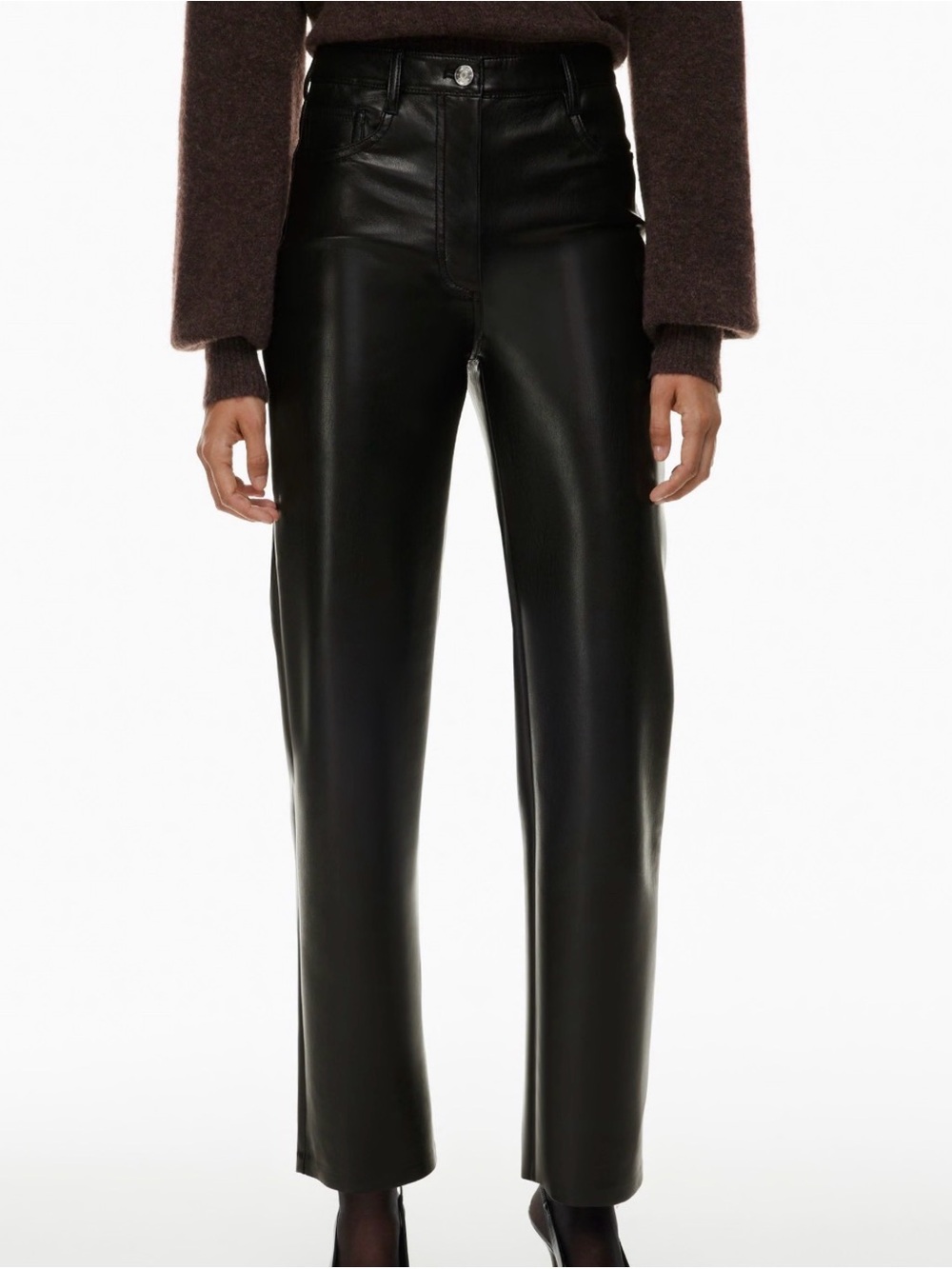 Aritzia Wilfred Melina Leather Pant